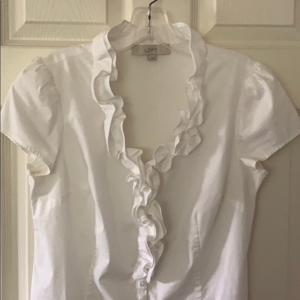 Ruffled button down - Picture 3 of 6